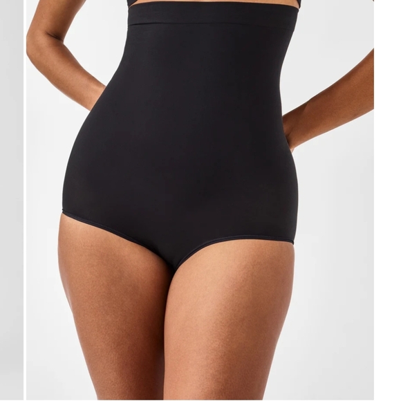 High-Waisted Black Women's Tummy Tuck Brief - Picture 4 of 4